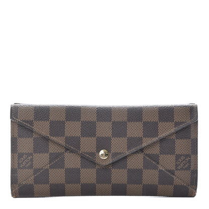 Louis Vuitton Damier Ebene Long Origami Wallet 1 of 12