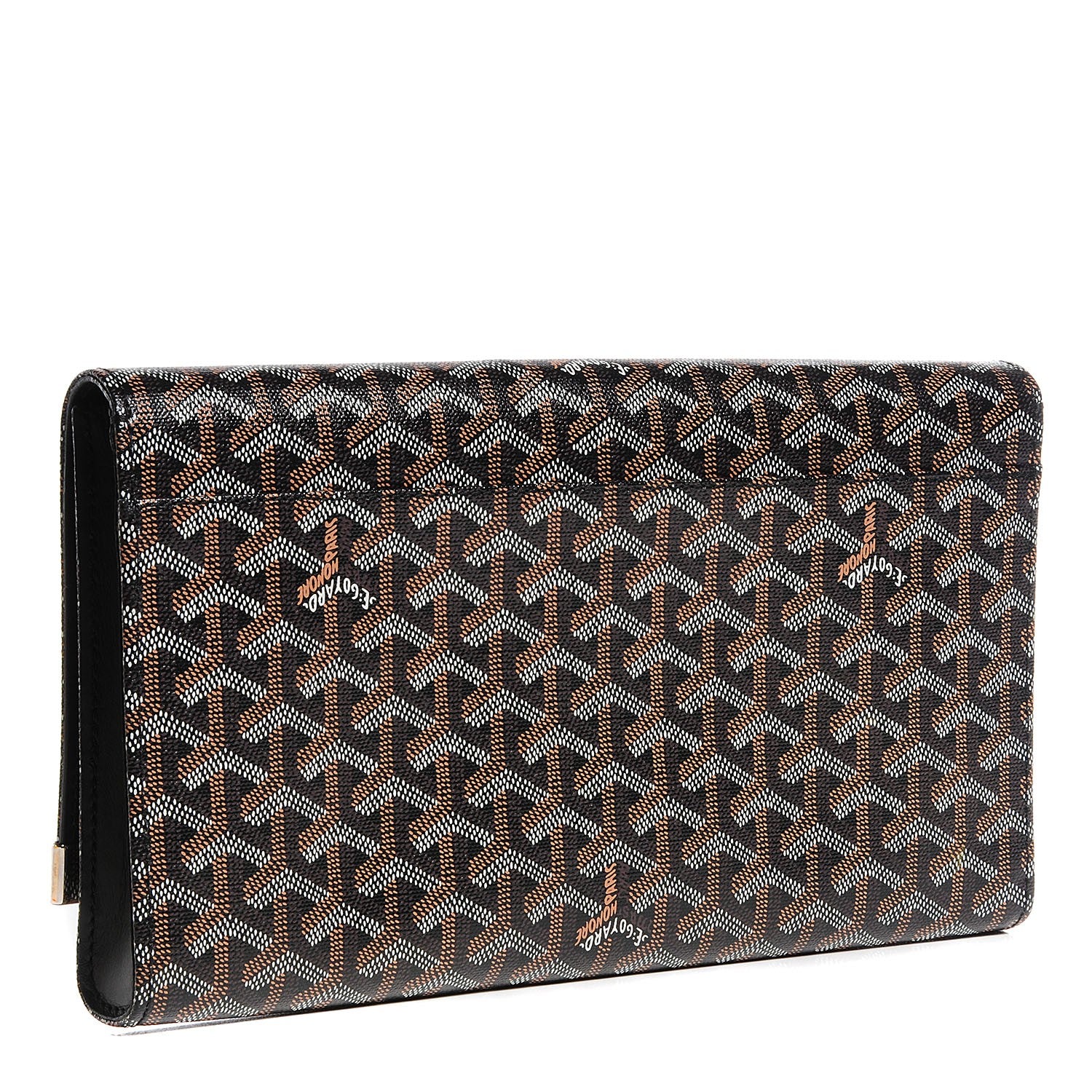 Goyard Goyardine Monte Carlo Bois Clutch Black 3 of 9