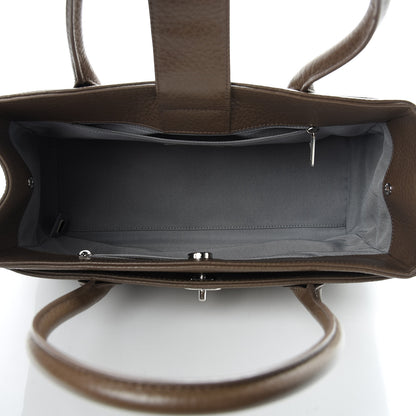 Chanel Calfskin Small Cerf Executive Shopper Tote Brown 7 of 13