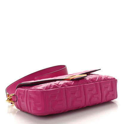Fendi Nappa FF 1974 Embossed Baguette Ciclamino Pilar 4 of 10