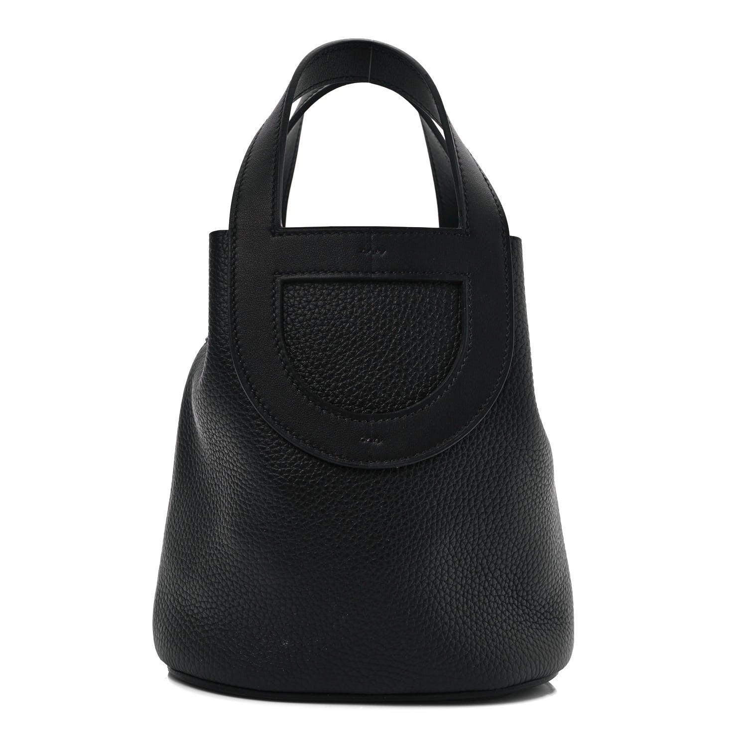 Hermes Taurillon Clemence Swift In-The-Loop 18 Bag Black 1 of 8