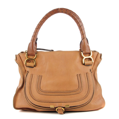 Chloe Calfskin Medium Marcie Satchel Brown Sugar 1 of 9