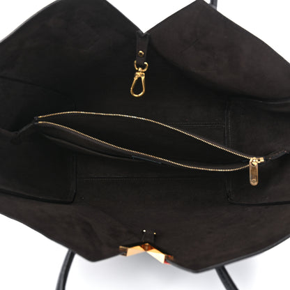 Louis Vuitton Calfskin Monogram Kimono Tote Black 5 of 9