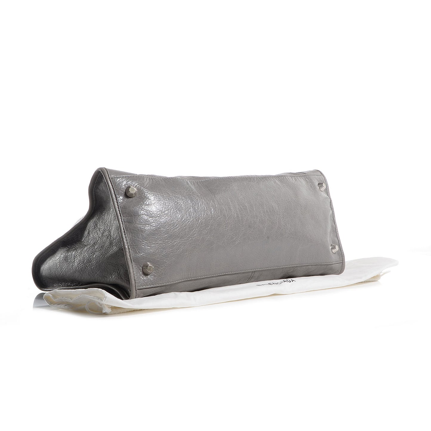 Agneau Giant 12 Silver Hardware Work Gris Pyrite
