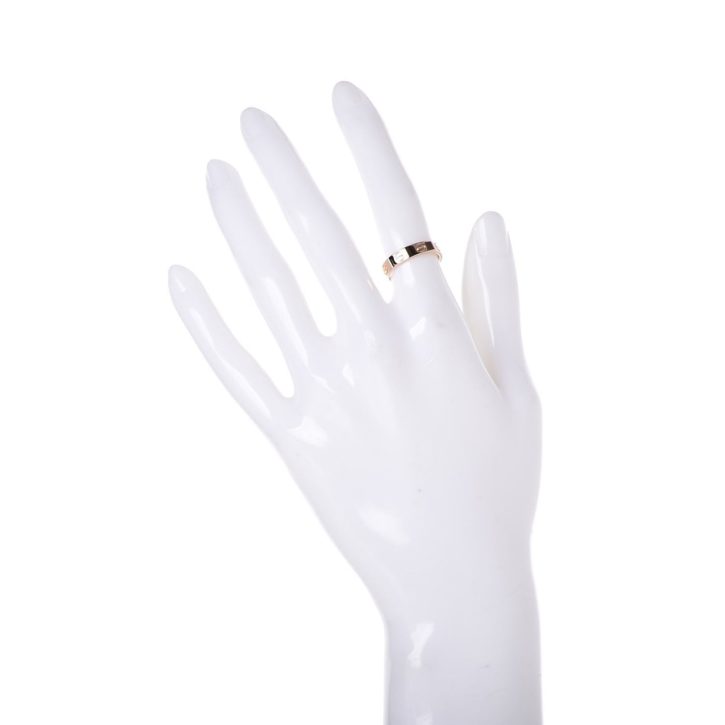 18K Pink Gold 3.5mm LOVE Wedding Band Ring 49 4.75