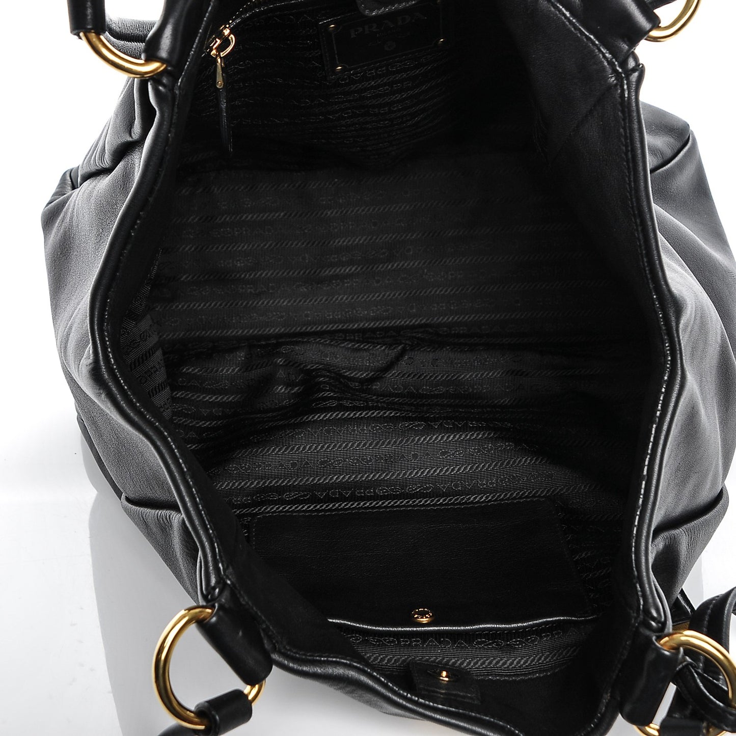 Soft Calf Shoulder Bag Nero Black