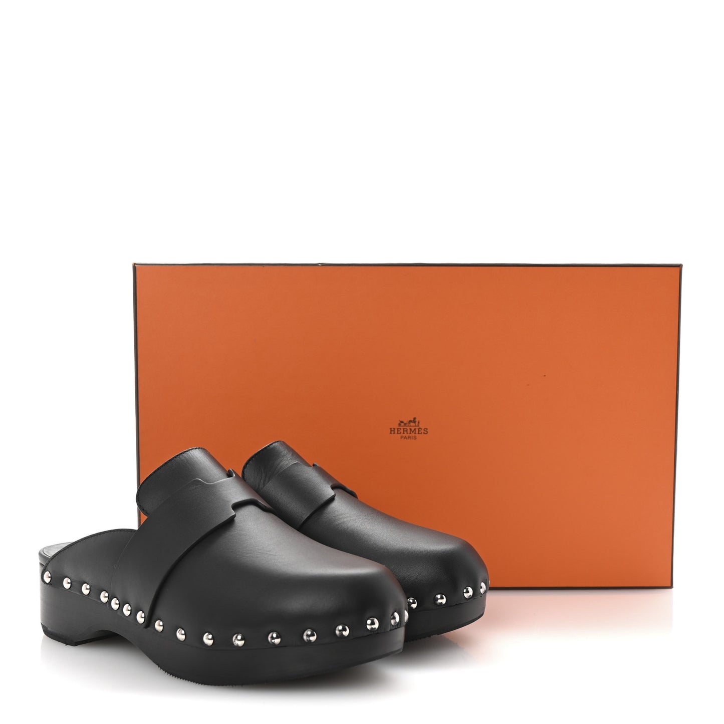 Calfskin Calya Mules 35 Black