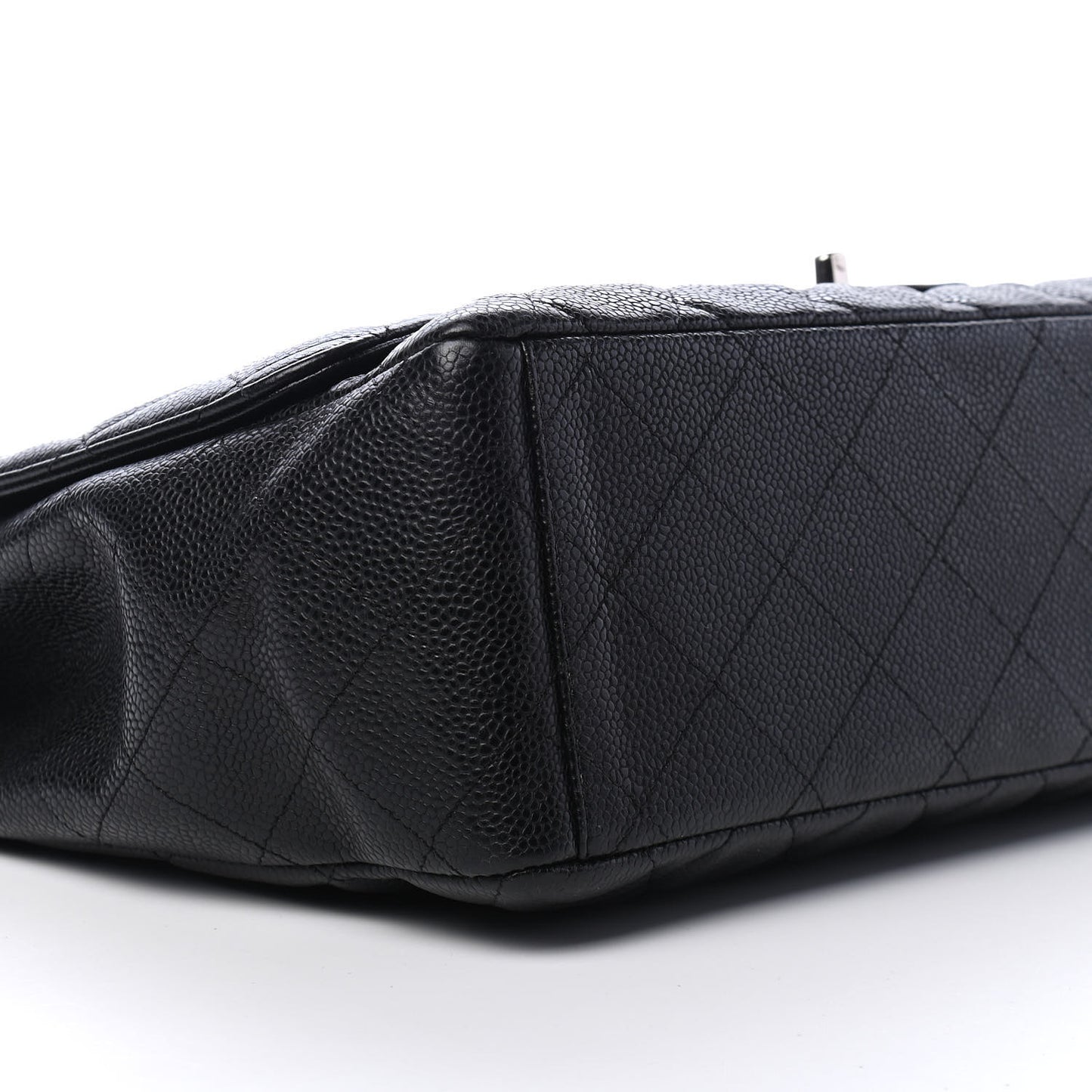 Caviar Quilted Maxi Single Flap Black