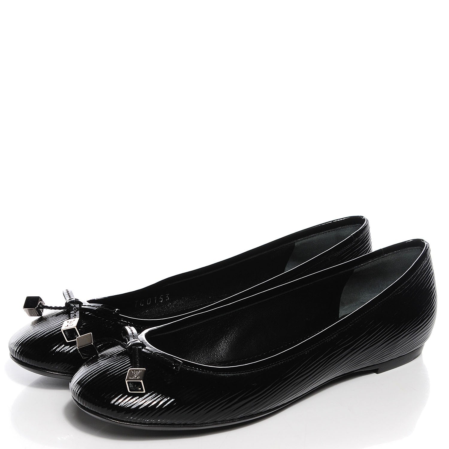 Louis Vuitton Epi Electric Debbie Ballerina Flats 37.5 Black 3 of 7