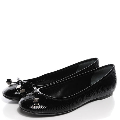 Louis Vuitton Epi Electric Debbie Ballerina Flats 37.5 Black 3 of 7