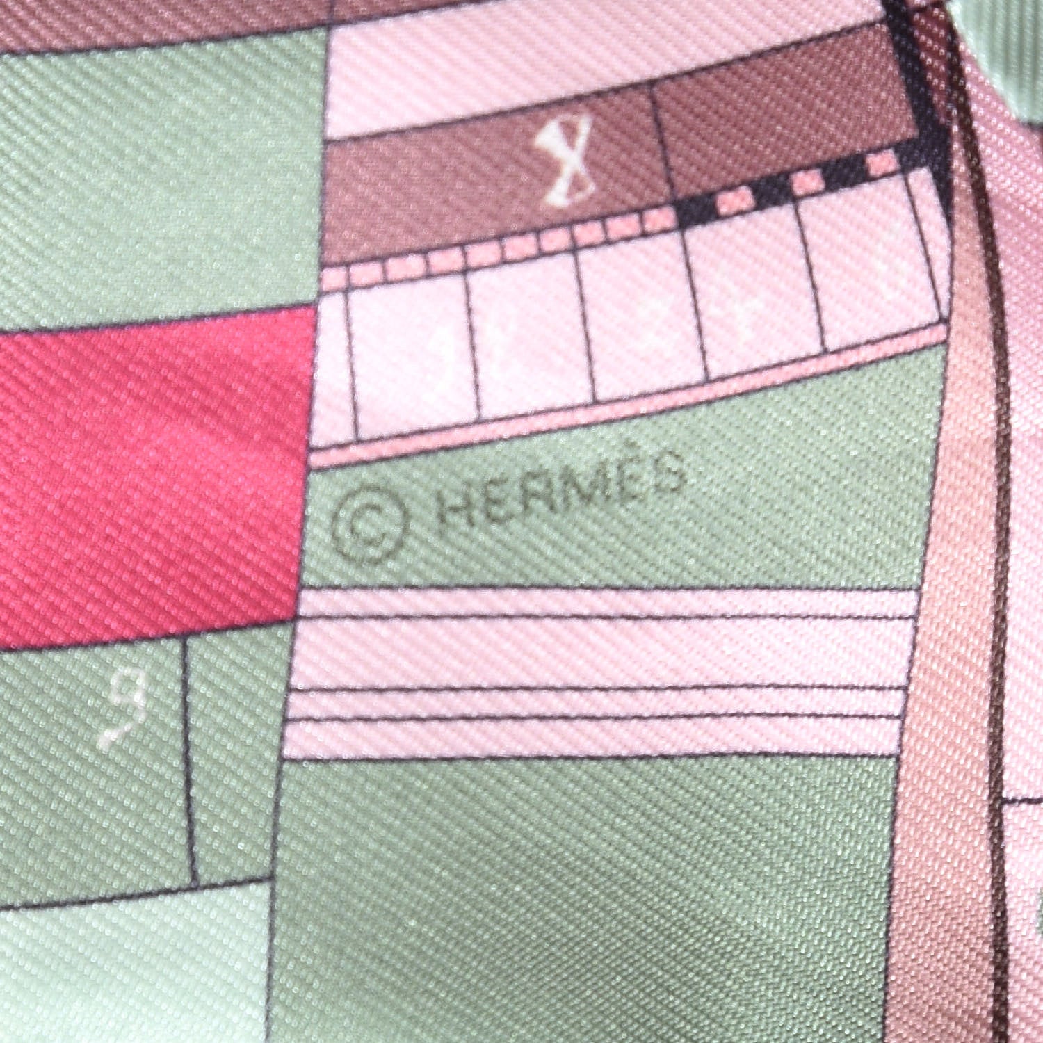 Hermes Silk Astrologie Nouvelle Twilly Rose Framboise Pistache 5 of 5