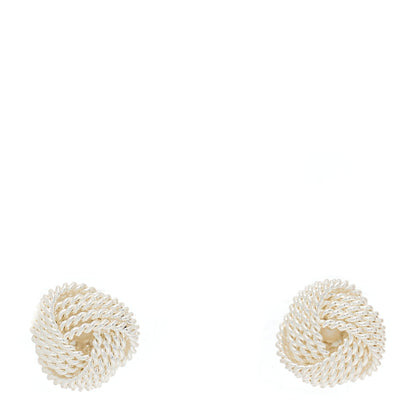 Tiffany Sterling Silver Twist Knot Earrings 1 of 5