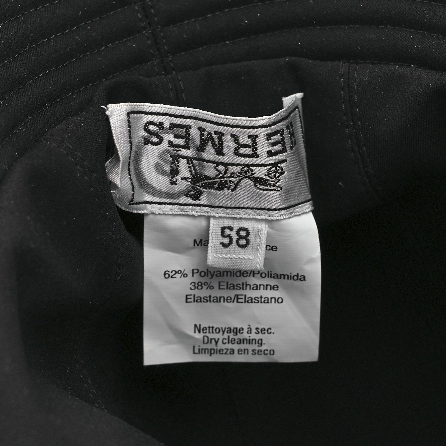 Hermes Cotton Eden Bucket Hat 58 Black 7 of 10