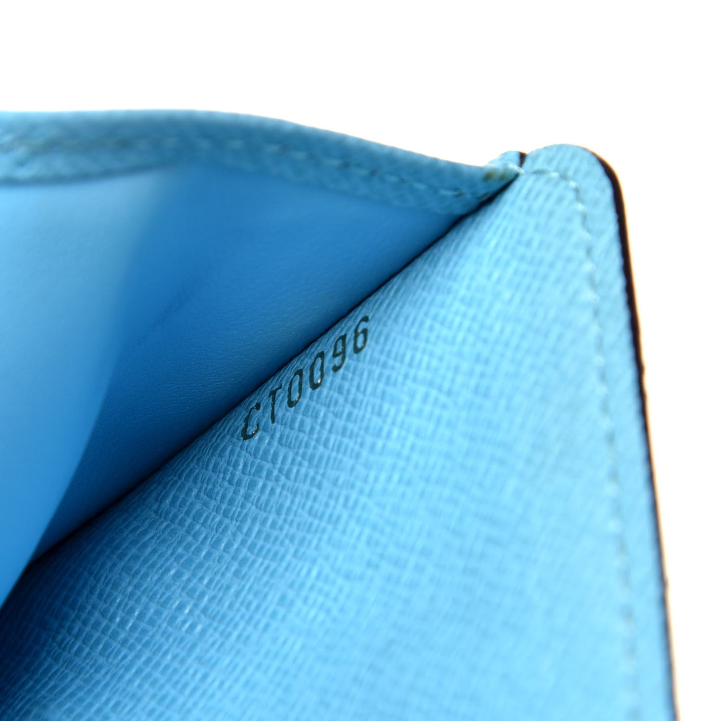 Monogram Groom Compact Zip Wallet Blue