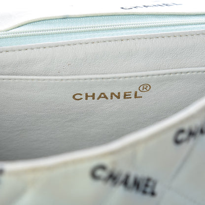 Chanel Canvas Quilted XL Jumbo Single Flap Green 6 of 21