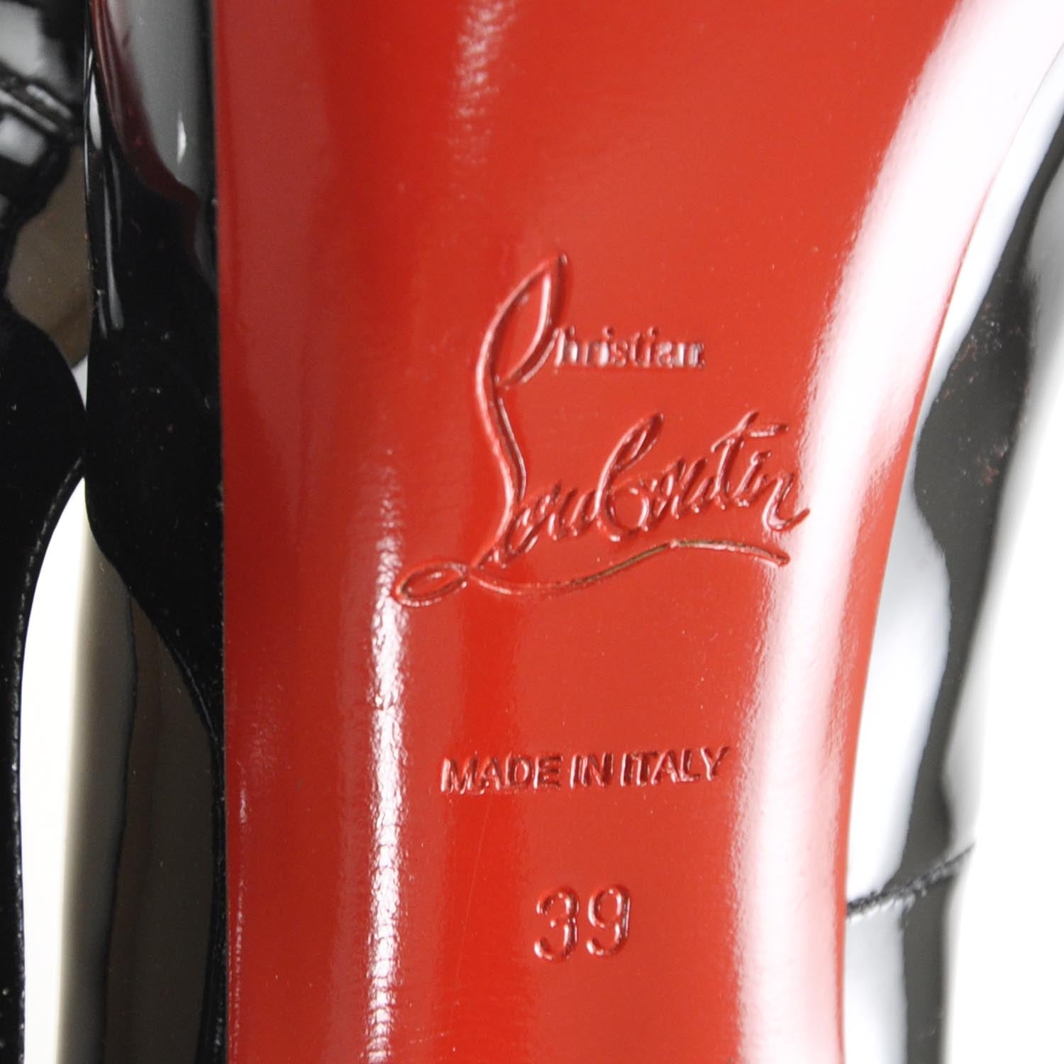 Christian Louboutin Patent Very Prive 120 Pumps 39 Black 6 of 6