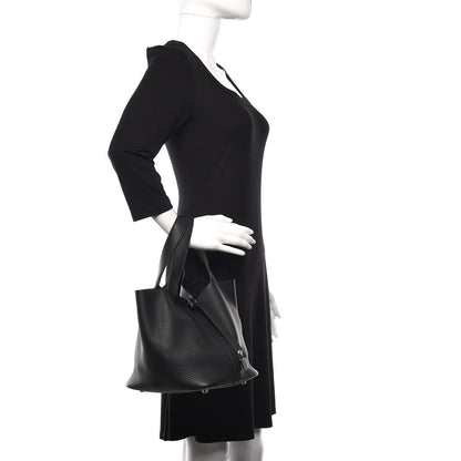 Hermes Taurillon Clemence Picotin Lock 22 MM Black 1 of 10