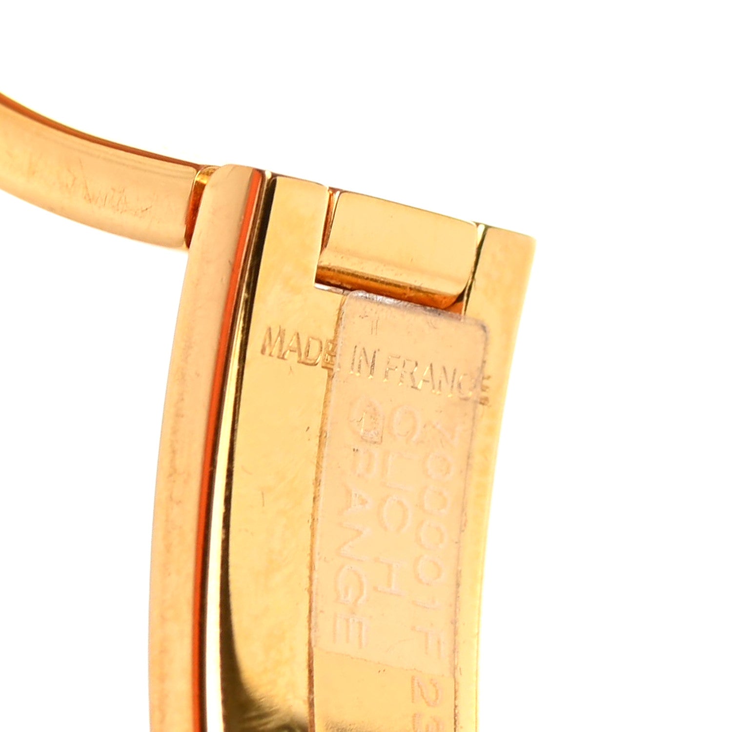 Hermes Enamel Narrow Clic Clac H Bracelet GM Orange 4 of 4