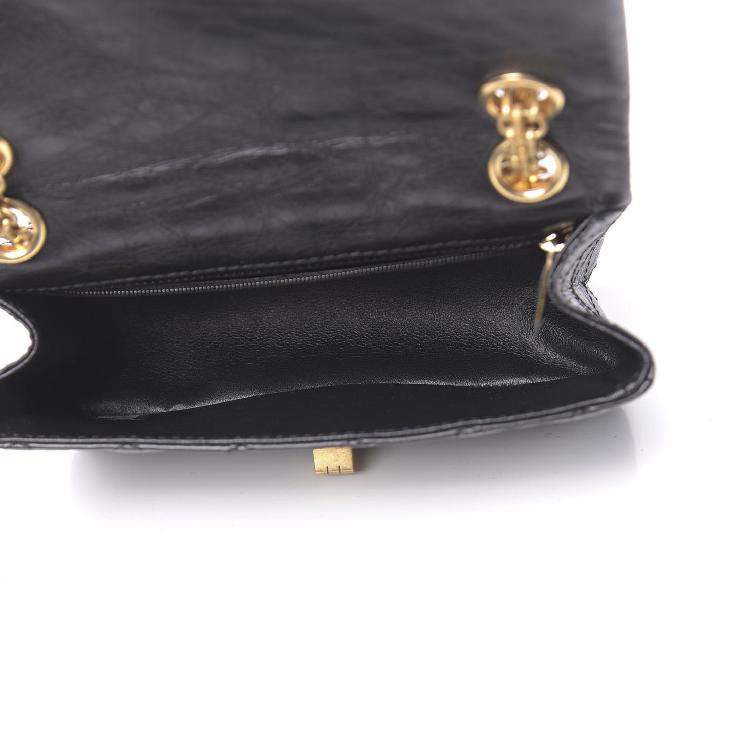 Aged Calfskin Quilted 2.55 Reissue Mini Flap Black