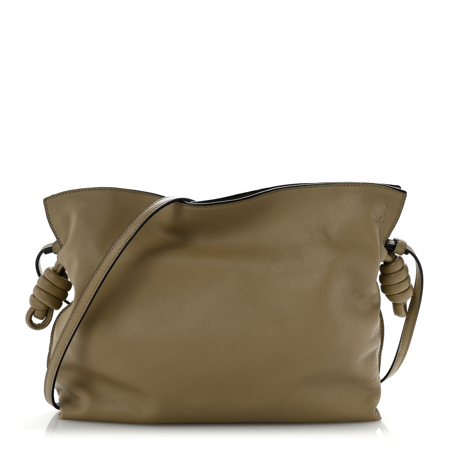 Loewe Nappa Medium Flamenco Knot Bag Clay Green 1 of 11