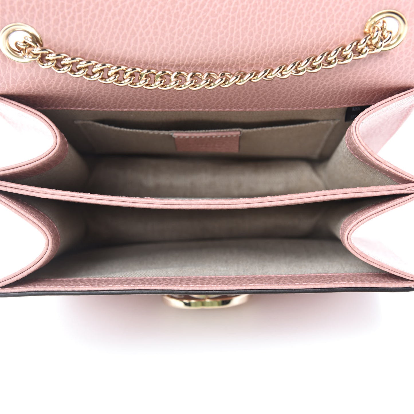 Dollar Calfskin Small Interlocking G Shoulder Bag Soft Pink