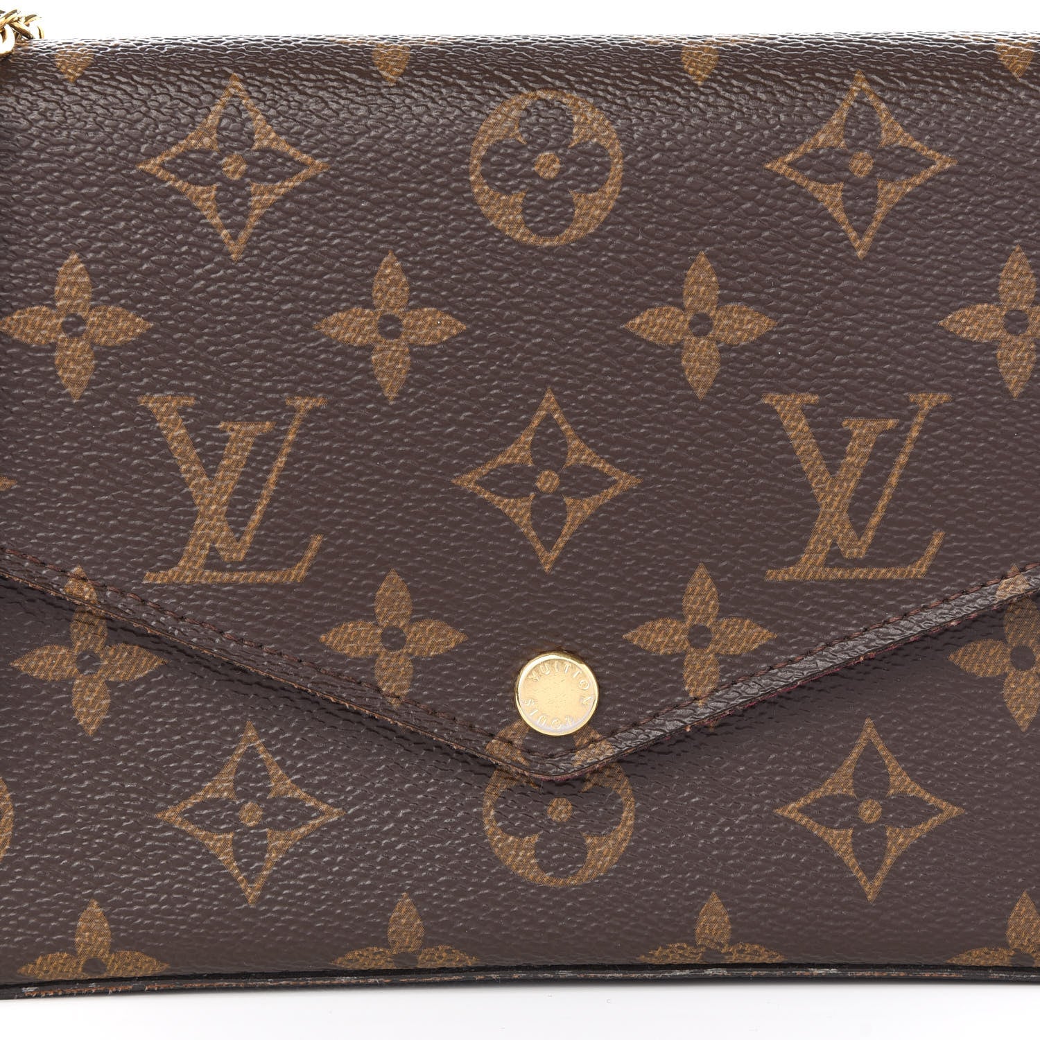 Louis Vuitton Monogram Pochette Felicie Chain Wallet Fuchsia 9 of 9
