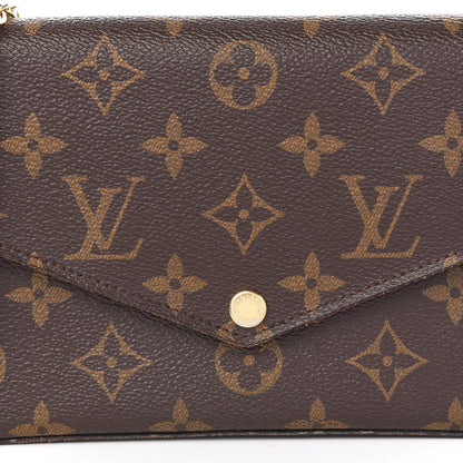 Louis Vuitton Monogram Pochette Felicie Chain Wallet Fuchsia 9 of 9