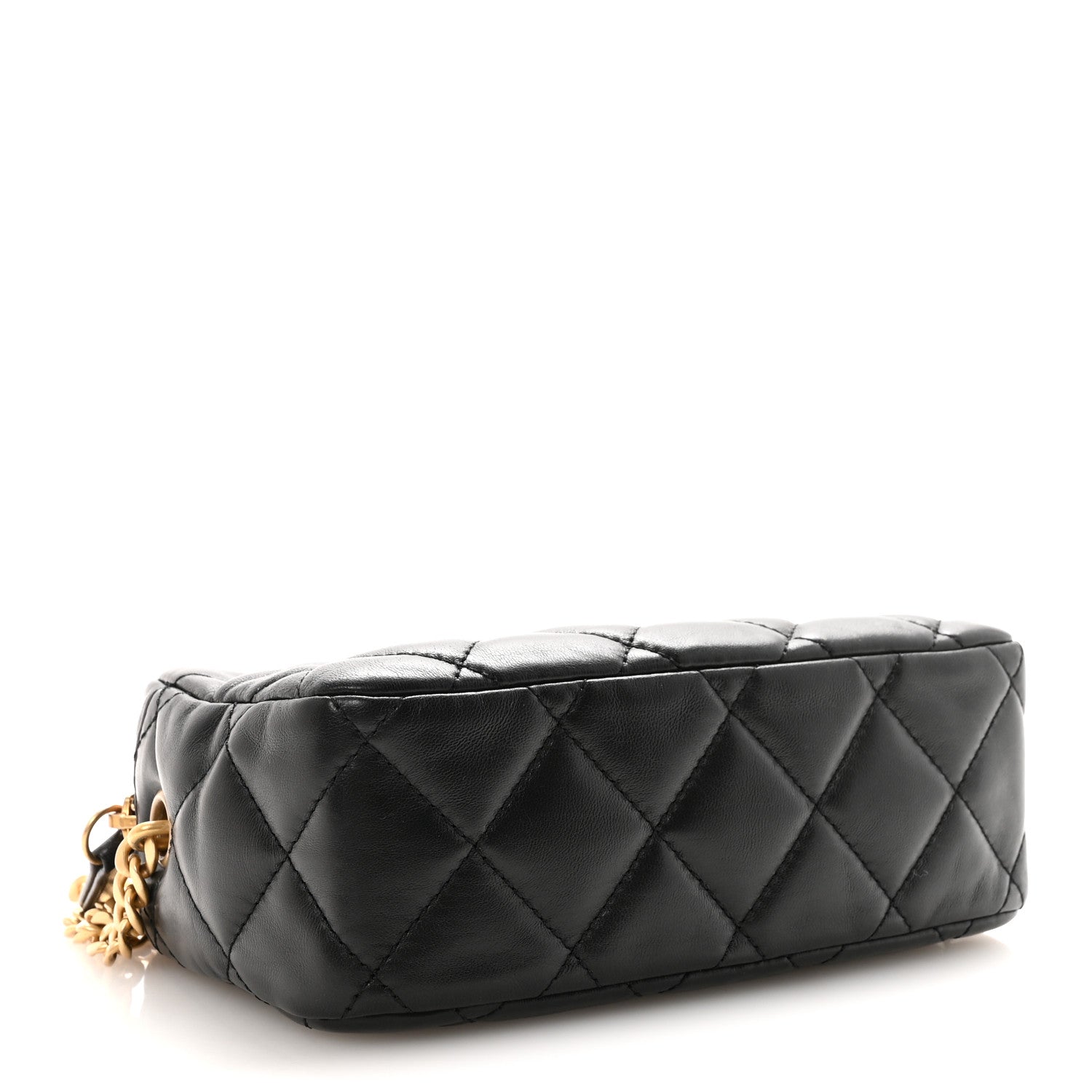 Chanel Lambskin Quilted Mini Pillow Crush Camera Case Black 4 of 10