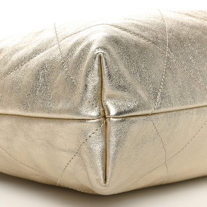 Chanel Metallic Calfskin Quilted Chanel 22 Golden 10 of 11