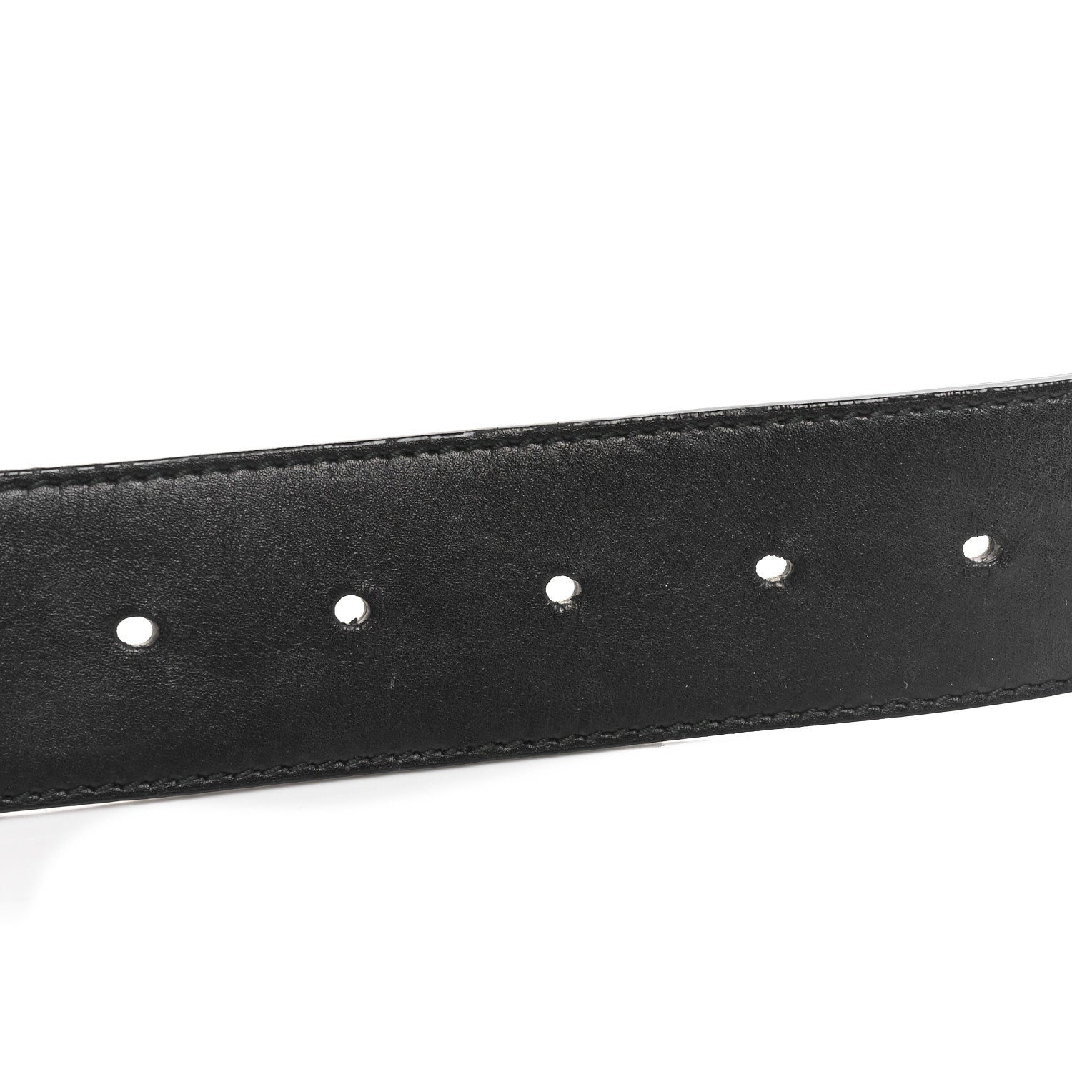 Gucci Nylon Calfskin Double G Web 40mm Belt 75 30 Green Red Black 5 of 5