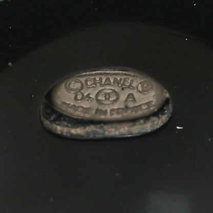 Chanel Resin Crystal Heart CC Heart Ring 52 6 Black 4 of 4