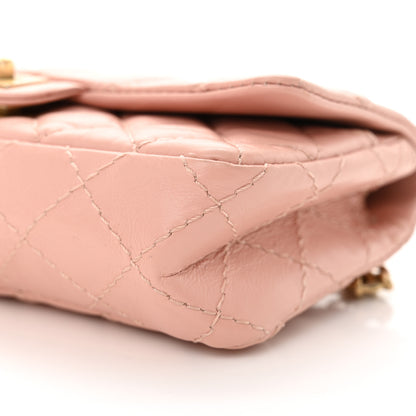 Chanel Aged Calfskin Quilted 2.55 Reissue Flap Belt Bag Pink 10 of 11