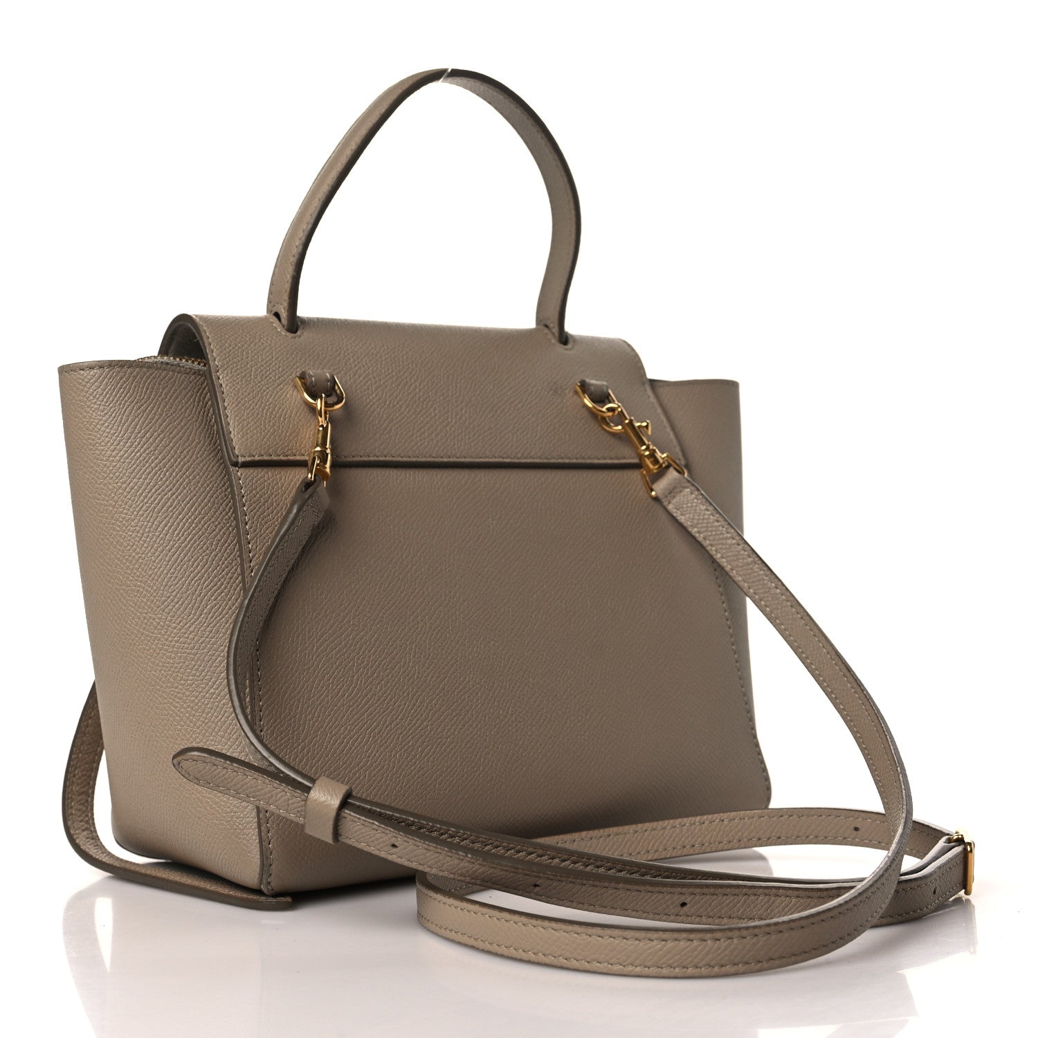 Celine Grained Calfskin Nano Belt Bag Light Taupe 2 of 10