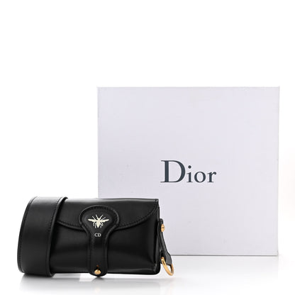 Christian Dior Grained Calfskin D-Bee Shoulder Bag Black 12 of 12