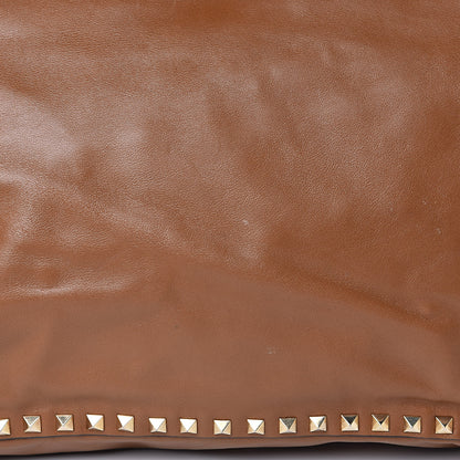 Valentino Garavani Vitello Medium Rockstud Tote Camel 10 of 10