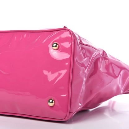 Valentino Garavani Patent Lacca Bow Tote Pop Fuxia 7 of 12