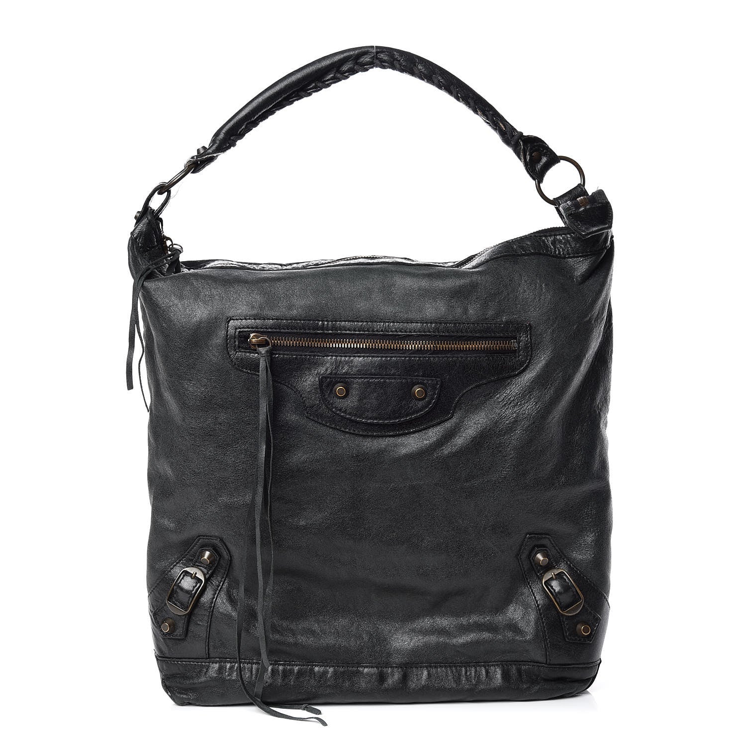 Balenciaga Agneau Classic Hardware Day Hobo Black 1 of 17
