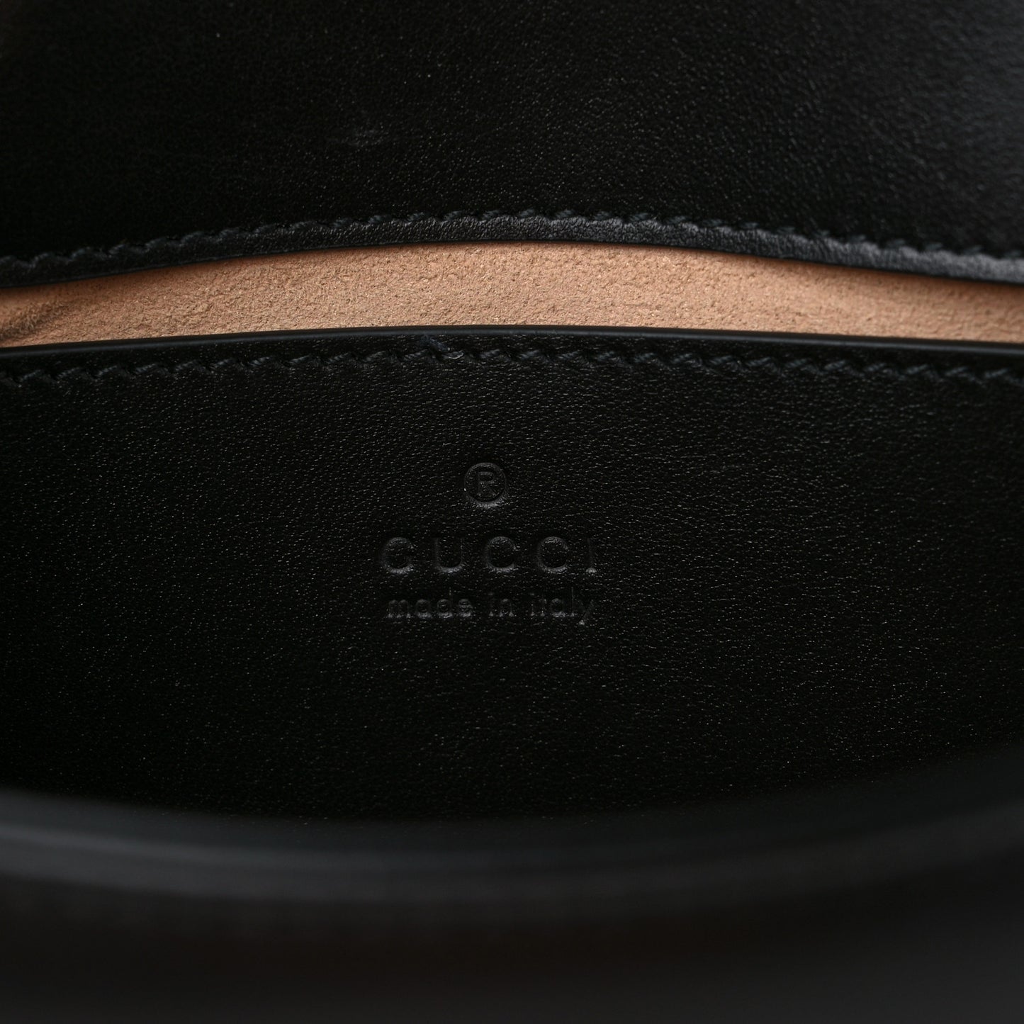 Calfskin Matelasse Mini GG Marmont Shoulder Bag Black