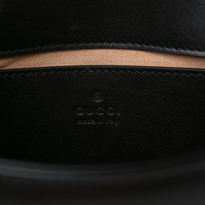 Gucci Calfskin Matelasse Mini GG Marmont Shoulder Bag Black 6 of 9