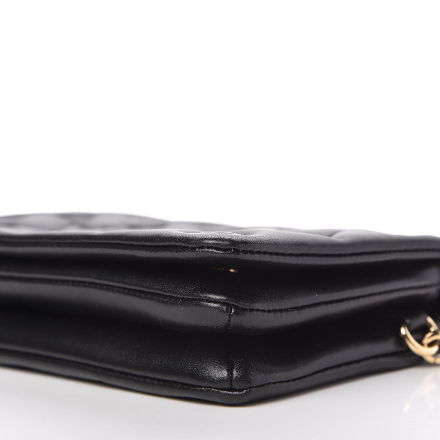 Louis Vuitton Lambskin Embossed Monogram Pochette Coussin Black 7 of 9