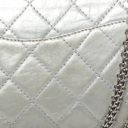 Chanel Metallic Aged Calfskin Quilted 2.55 Reissue 227 Flap Silver 14 of 20