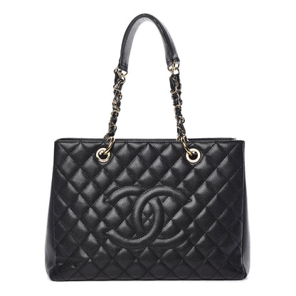 Chanel Caviar Quilted Grand Shopping Tote GST Black 1 of 22