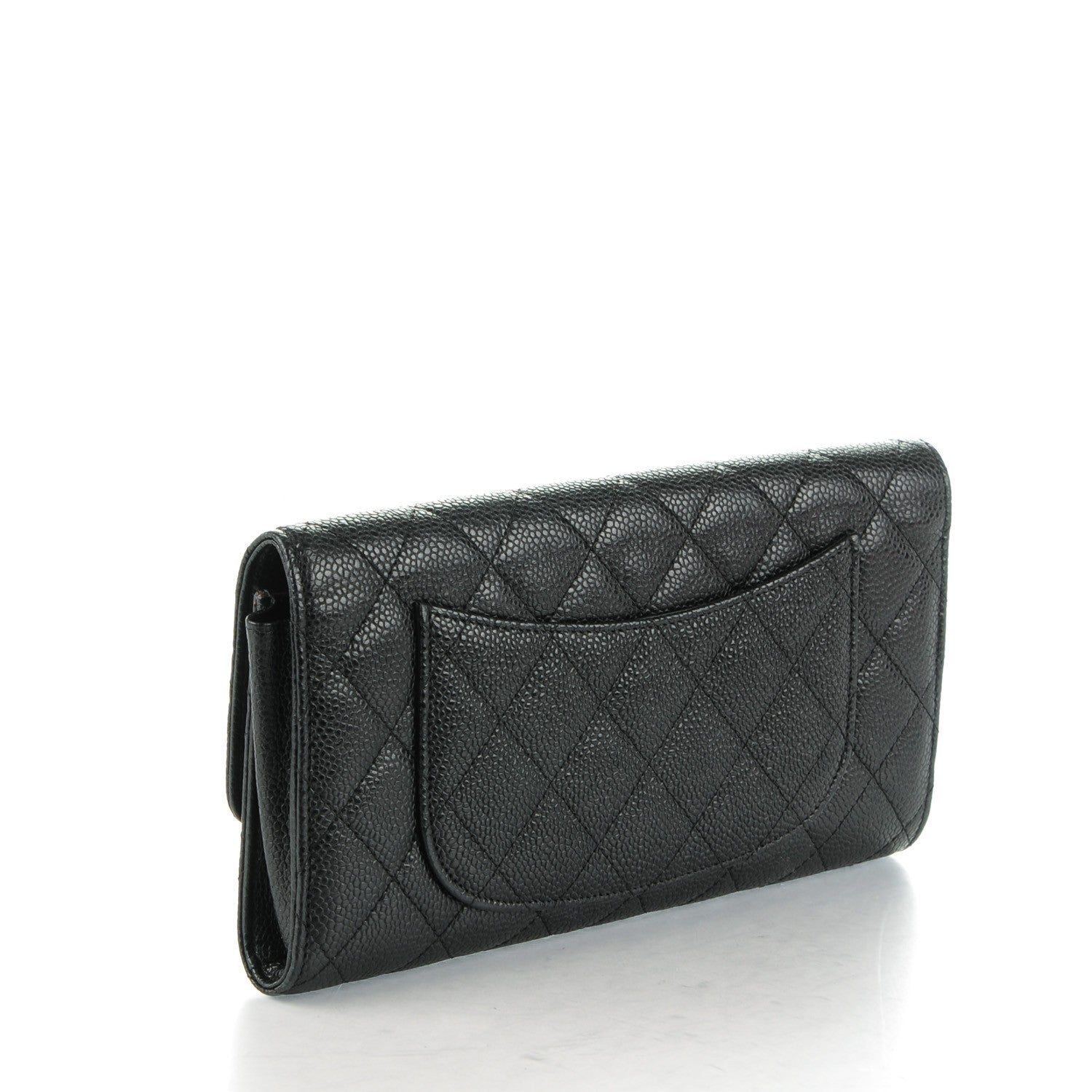 Chanel Caviar Quilted Travel Wallet Black 3 of 9