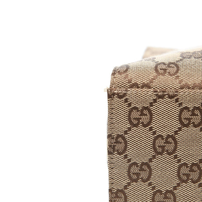 Gucci Monogram Bamboo Top Handle Tote Black 9 of 9
