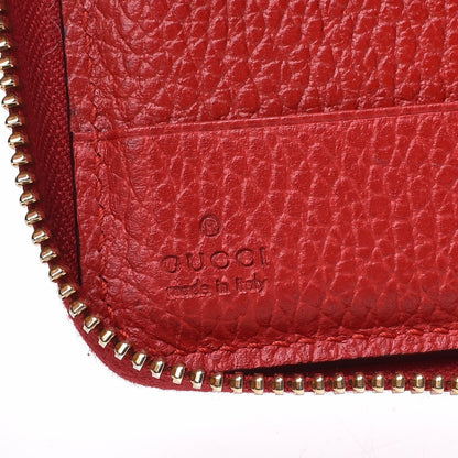 Gucci Dollar Calfskin Medium Swing Zip Around Wallet Red 6 of 7