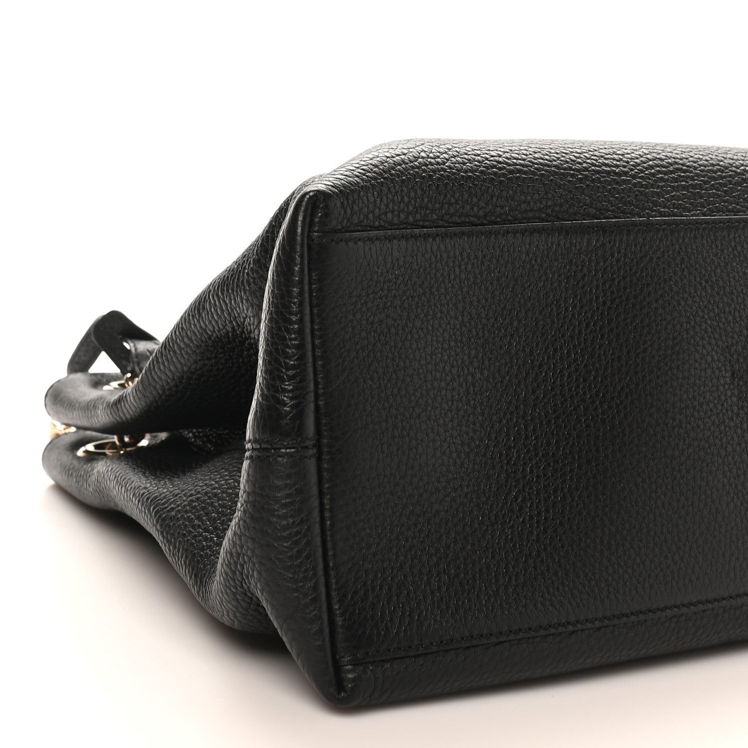 Gucci Pebbled Calfskin Medium Soho Chain Shoulder Bag Black 9 of 10