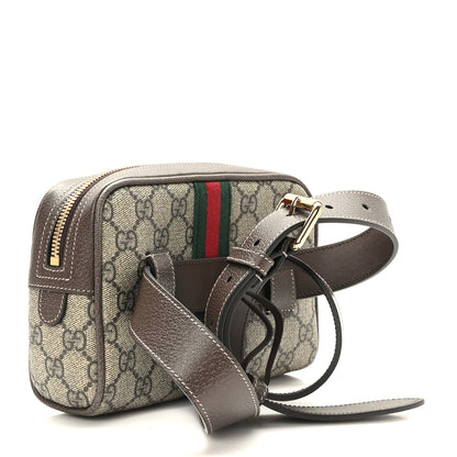 Gucci GG Supreme Monogram Web Small Ophidia Belt Bag 85 34 Dark Brown 3 of 10