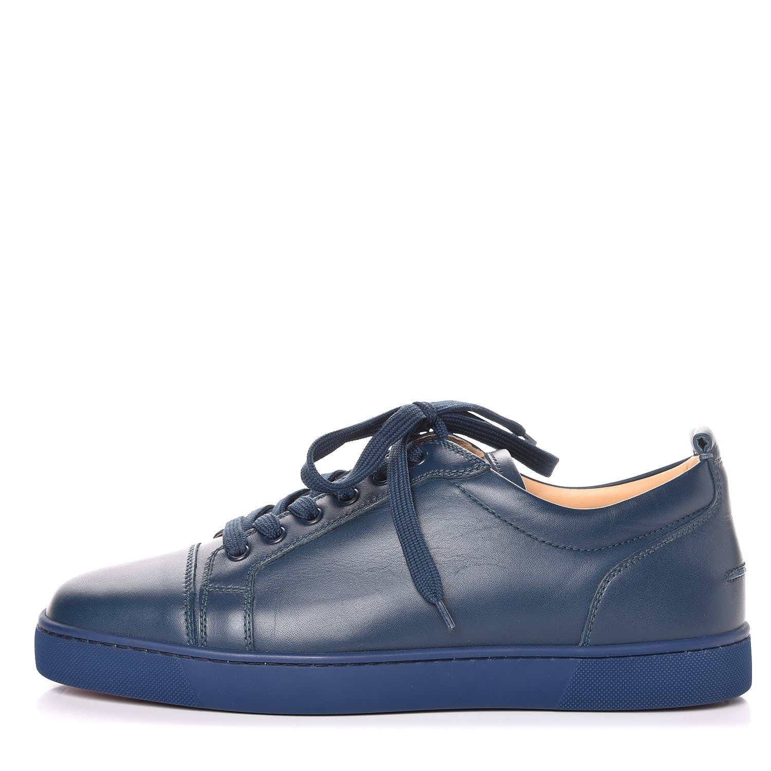 Christian Louboutin Mens Calfskin Louis Flat Sneakers 43.5 Blue 1 of 8