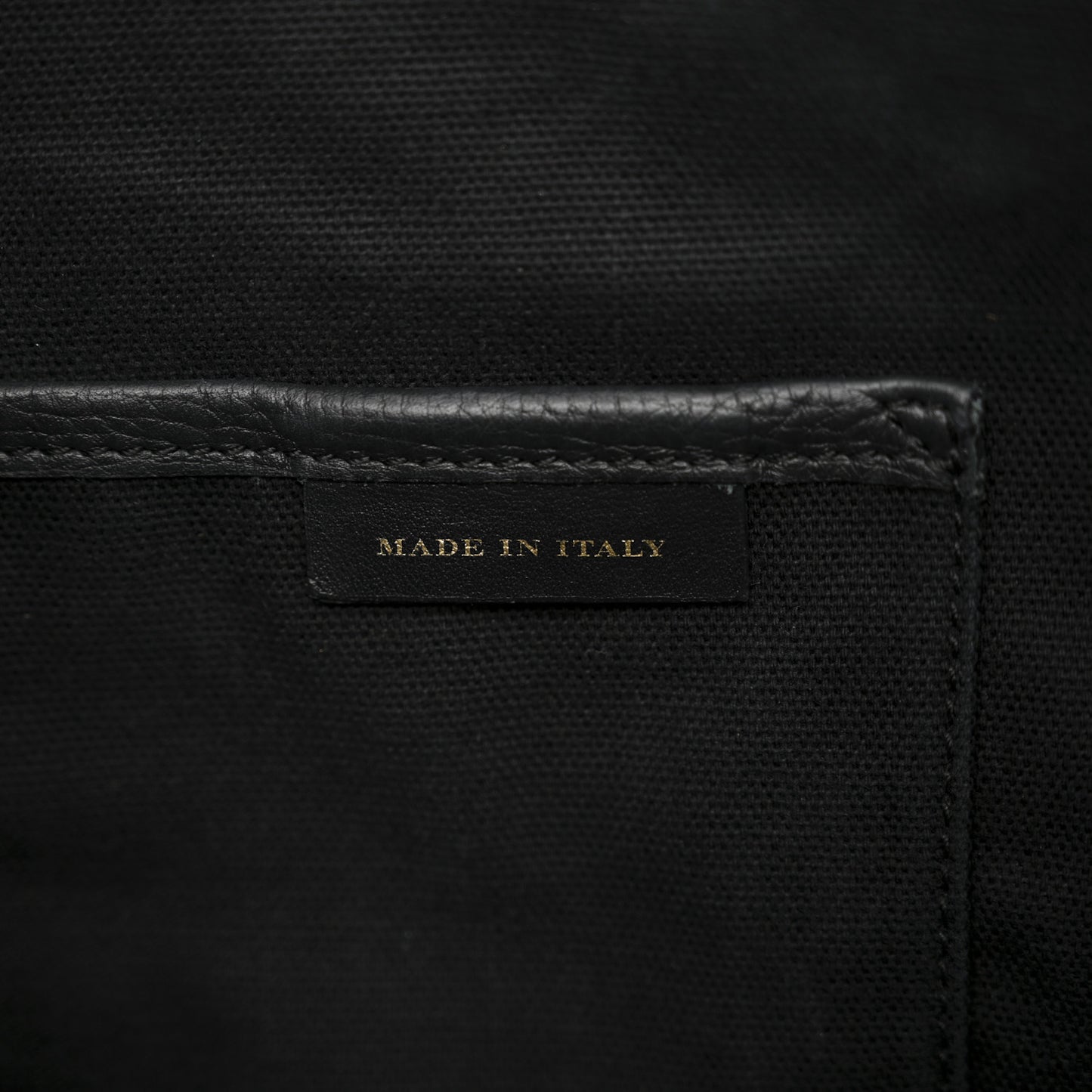 Grainy Calfskin House Check Small Canterbury Tote Black