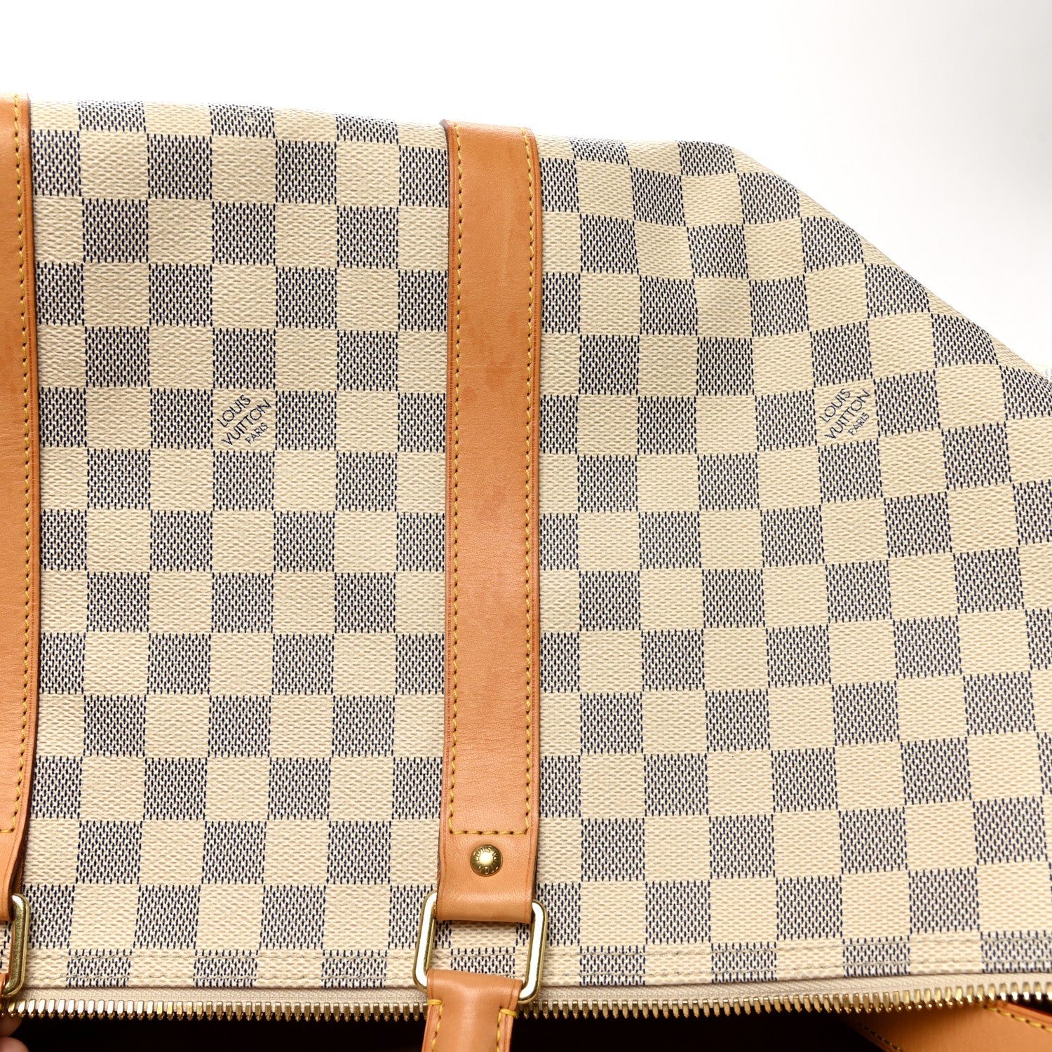 Louis Vuitton Damier Azur Keepall Bandouliere 55 15 of 15